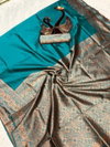 SF 698 Organic Banarasi Lichi Silk Party Wear Sarees Wholesale Market In Surat
